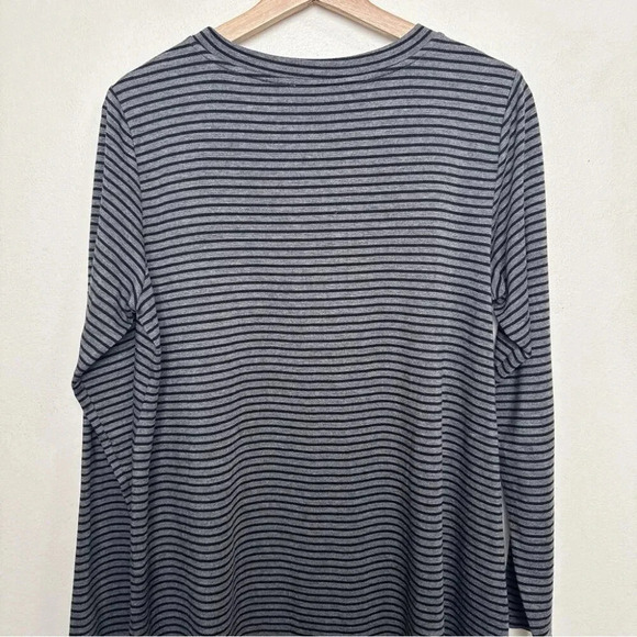 Eileen Fisher  Womens Medium Striped Long-Sleeve Tunic - Picture 14 of 16